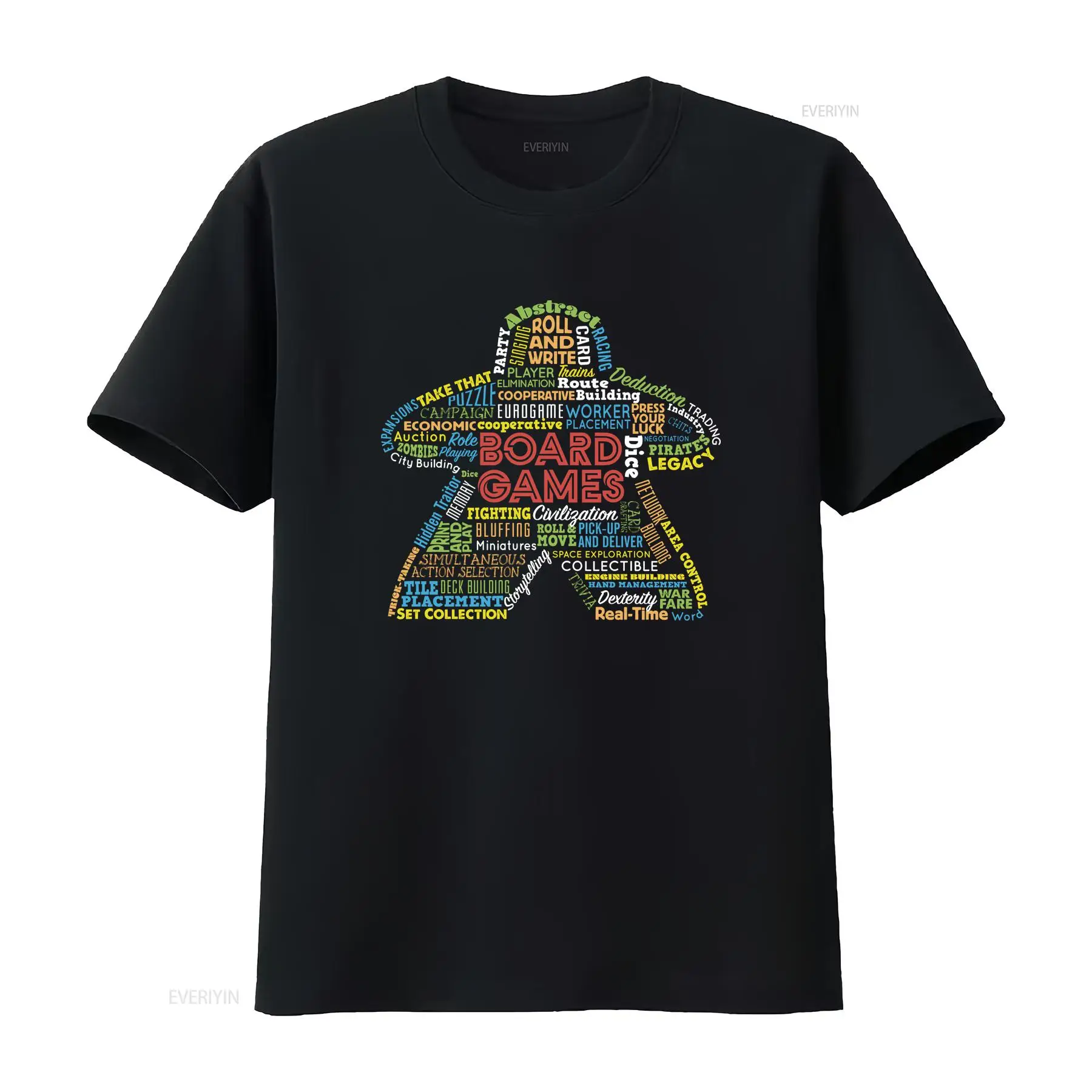 Board Game Design - ボードゲームのメカニズム ミープル ゲームの種類 Tシャツ ヴィンテージ ウォッシュ加工