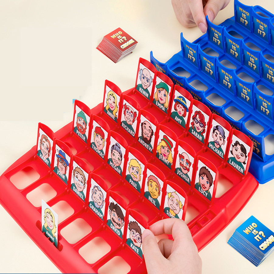 Board Game Guess Who - 私が誰か当ててみよう ボードゲーム 親子インタラクションおもちゃ 論理的推論 子供向けパズル 詰め合わせゲーム
