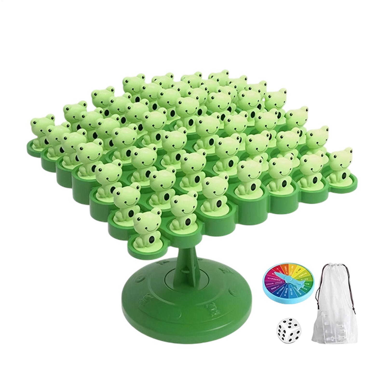 Board Game Nature - 楽しいカエルバランスツリー子供モンテッソーリ数学おもちゃバランスボードゲーム親子インタラクション卓上バランスゲームおもちゃギフト