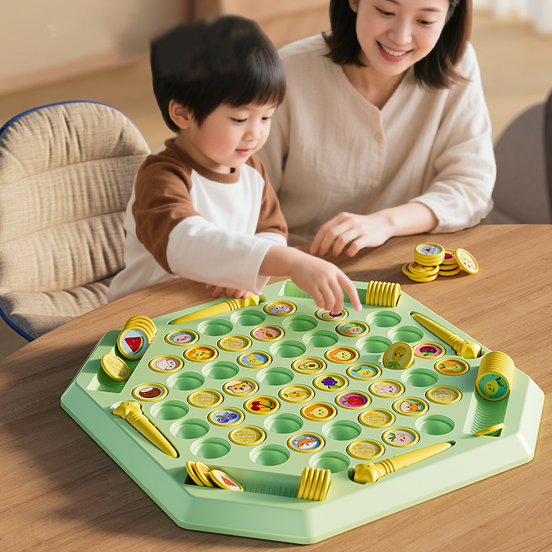 Board Game Flip 7 - 動物フリップチェス楽しい記憶ゲームボードゲーム親子インタラクティブファミリーパーティーボードゲーム子供大人のソーシャルテーブルゲーム