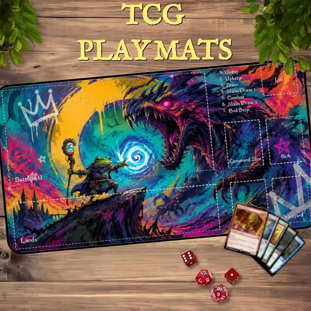 ファンタジー・コズミック・ボルテックス・メイジ・フロッグ・ソ - Play Mat Neoprene のレビューと価格