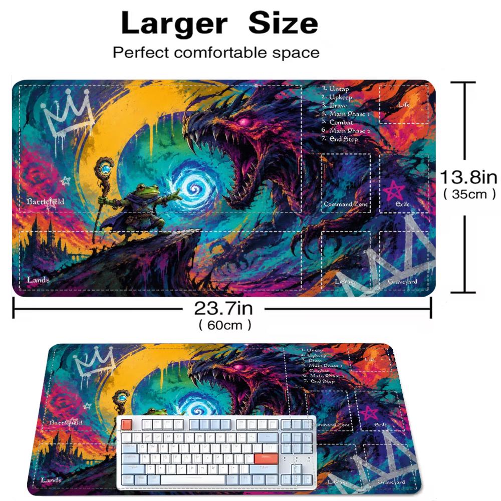 ファンタジー・コズミック・ボルテックス・メイジ・フロッグ・ソ - Play Mat Neoprene のレビューと価格