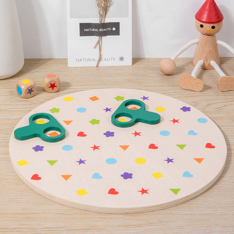 モンテッソーリマッチングゲームボード、色と形の学習パズルおも - Board Game Design のレビューと価格