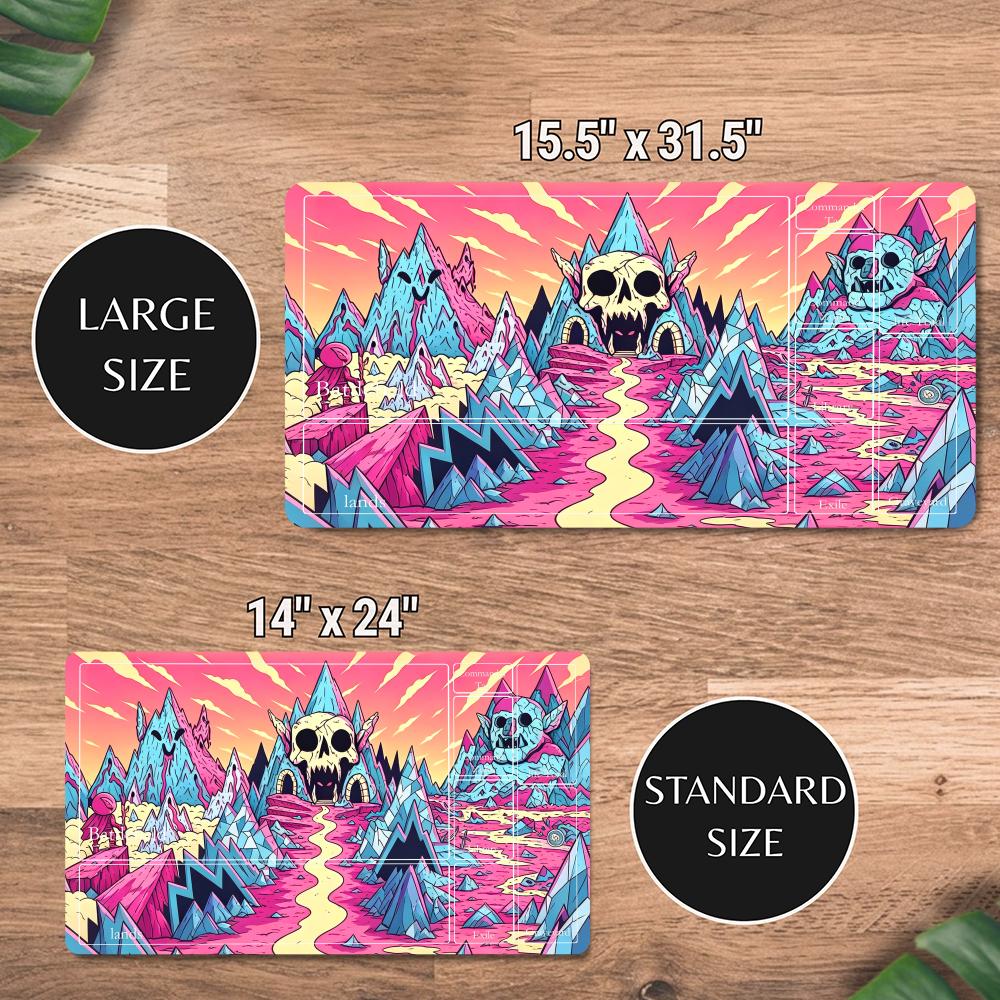 漫画ピンクスカルマウンテン TCG プレイマットゾーンマジッ - Play Mat Neoprene のレビューと価格