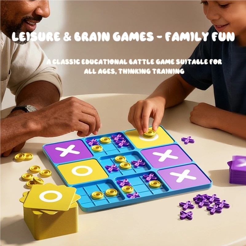 男の子にも女の子にも適した9マスのXO三目並べボードゲーム、 - Board Game Live のレビューと価格