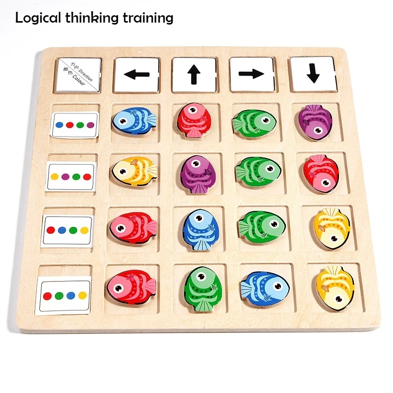 木製モンテッソーリおもちゃ子供の論理的思考トレーニング方向性 - Board Game Nature のレビューと価格