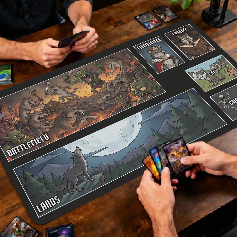 狼男部族 MTG&TCG テーブルトップゲームマット マジッ - Play Mat Neoprene のレビューと価格