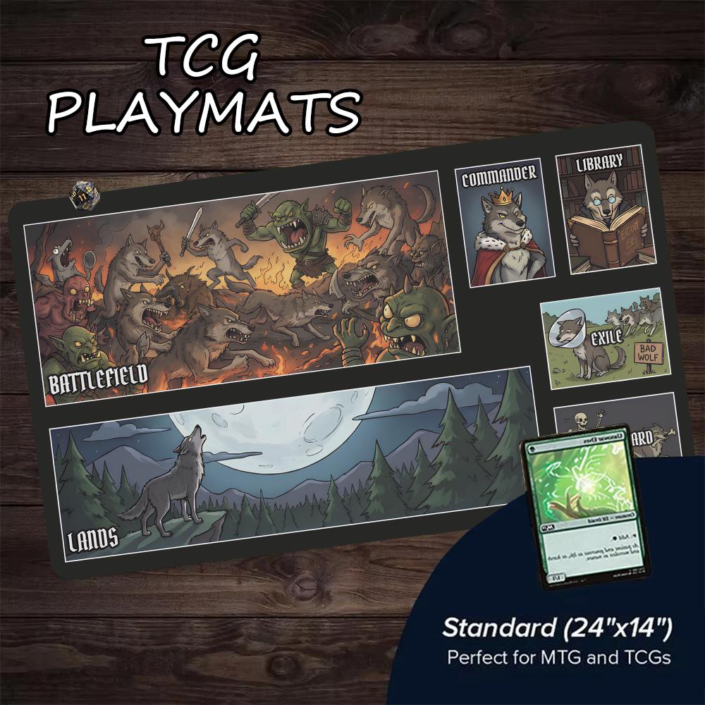 狼男部族 MTG&TCG テーブルトップゲームマット マジッ - Play Mat Neoprene のレビューと価格