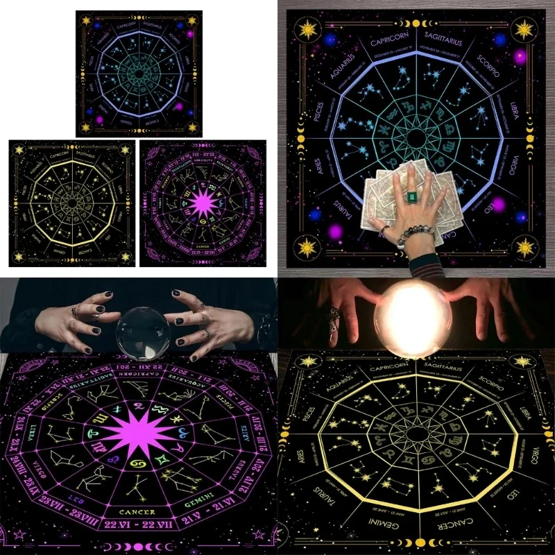 正方形のフランネルタロット,占星術のオラクルパッド,テーブル - Board Game List のレビューと価格