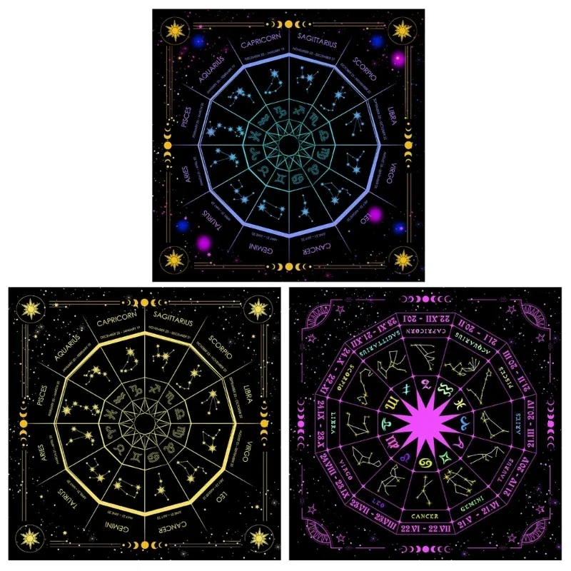 正方形のフランネルタロット,占星術のオラクルパッド,テーブル - Board Game List のレビューと価格