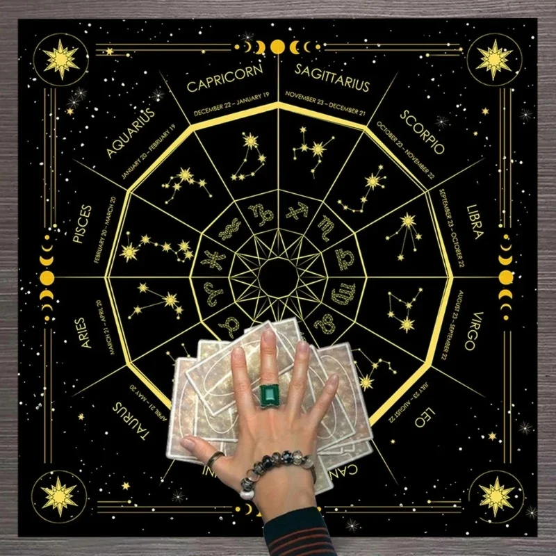 正方形のフランネルタロット,占星術のオラクルパッド,テーブル - Board Game List のレビューと価格