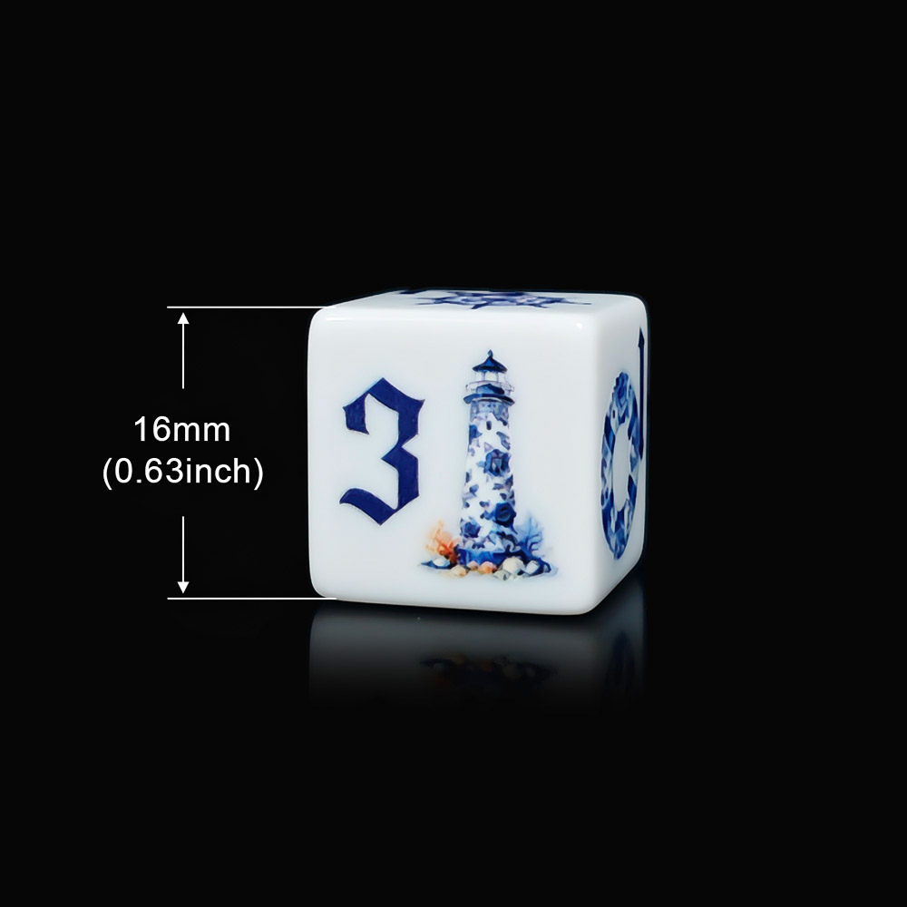 12個入り ブルー航海用16MMプリントD6アクリルダイス、 - Board Game Live のレビューと価格