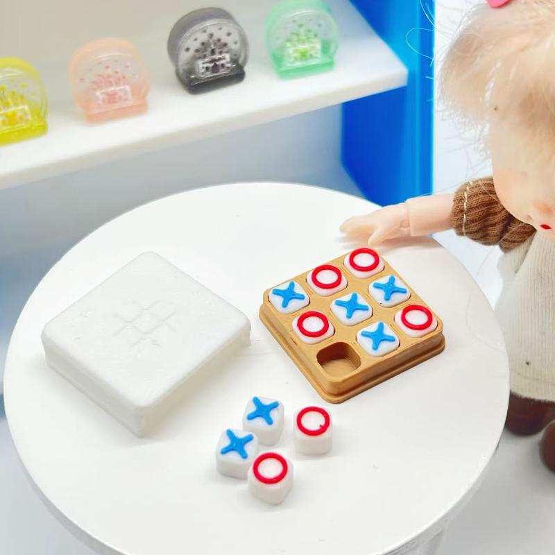 (.) ミニ三目並べゲームドールハウスアクセサリーミニチュア - Board Game Live のレビューと価格
