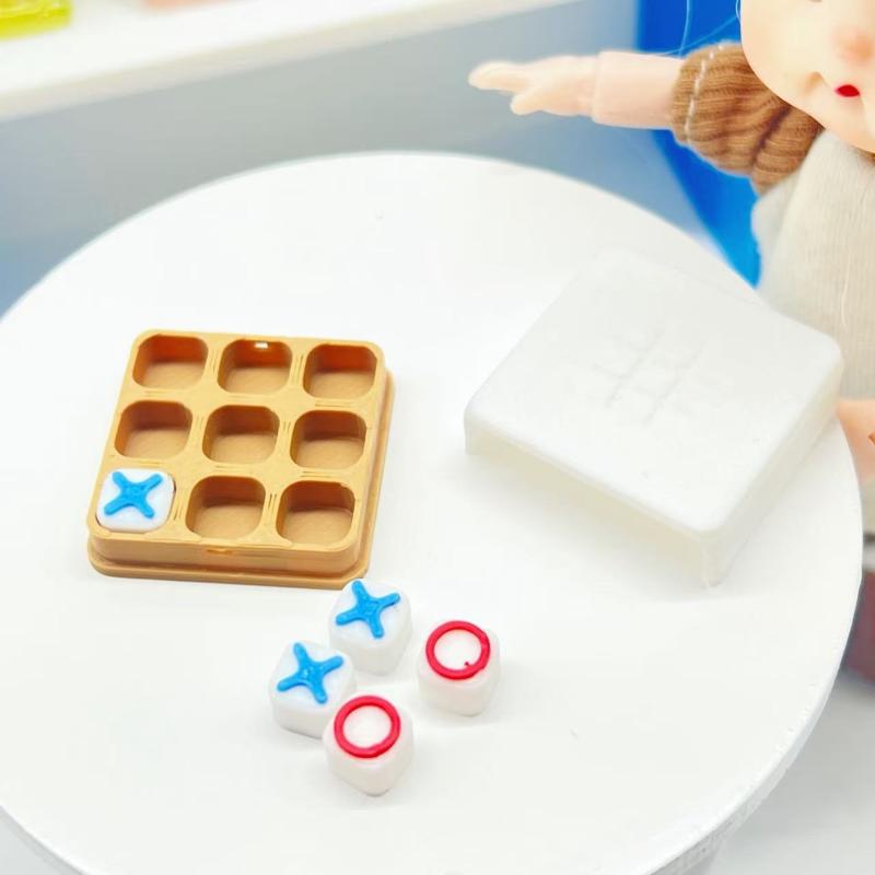 (.) ミニ三目並べゲームドールハウスアクセサリーミニチュア - Board Game Live のレビューと価格