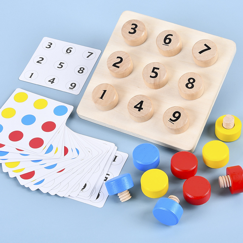マッチングとチャレンジテーブルゲームを備えた木製のネジ,モン - Board Game Nature のレビューと価格